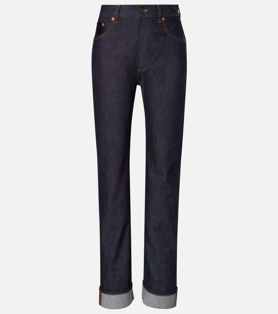 

Прямые джинсы средней посадки Bottega Veneta, Indigo