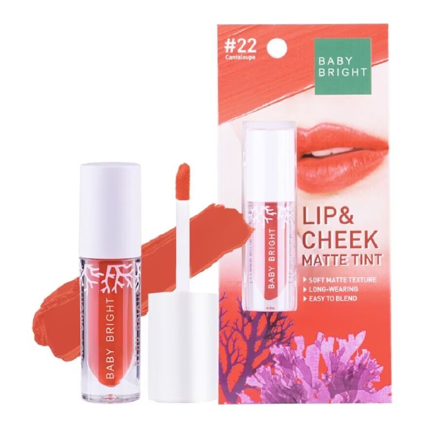 

Baby Bright Матовый тинт Lip Cheek 2,4г. 22 Канталупа, Cantaloupe