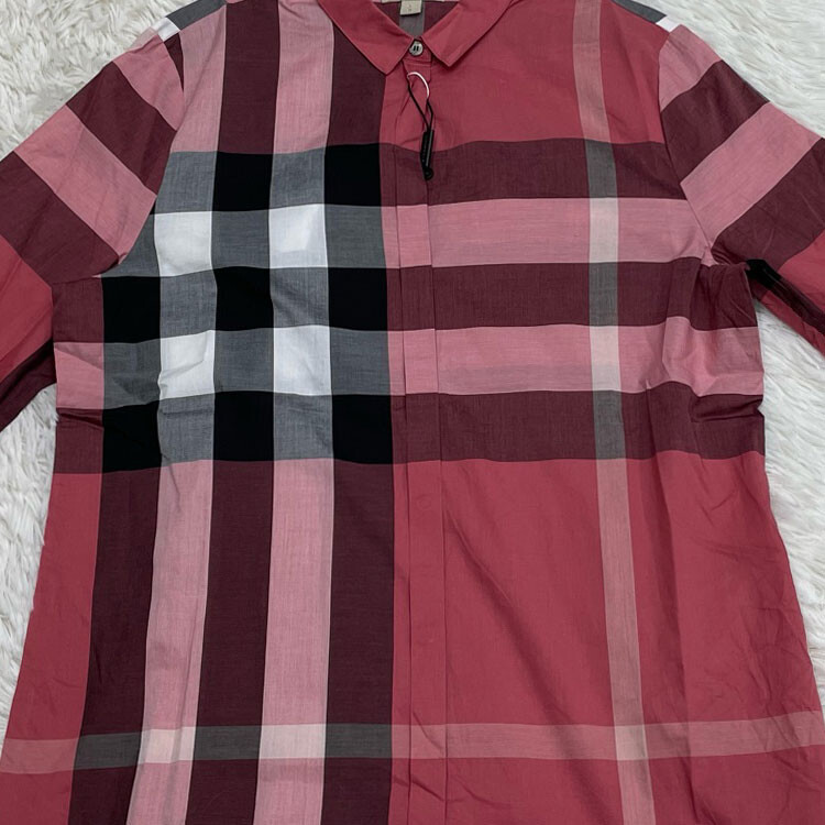 Рубашка мужская Burberry красный — фото 3