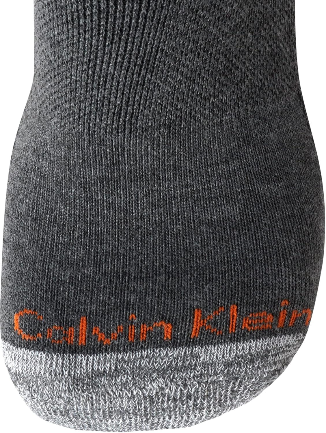 Мужские носки Calvin Klein No Show - 12 пар мягких эластичных повседневных носков с низкой посадкой и нескользящей пяткой, Grey Heather Assort — фото 4
