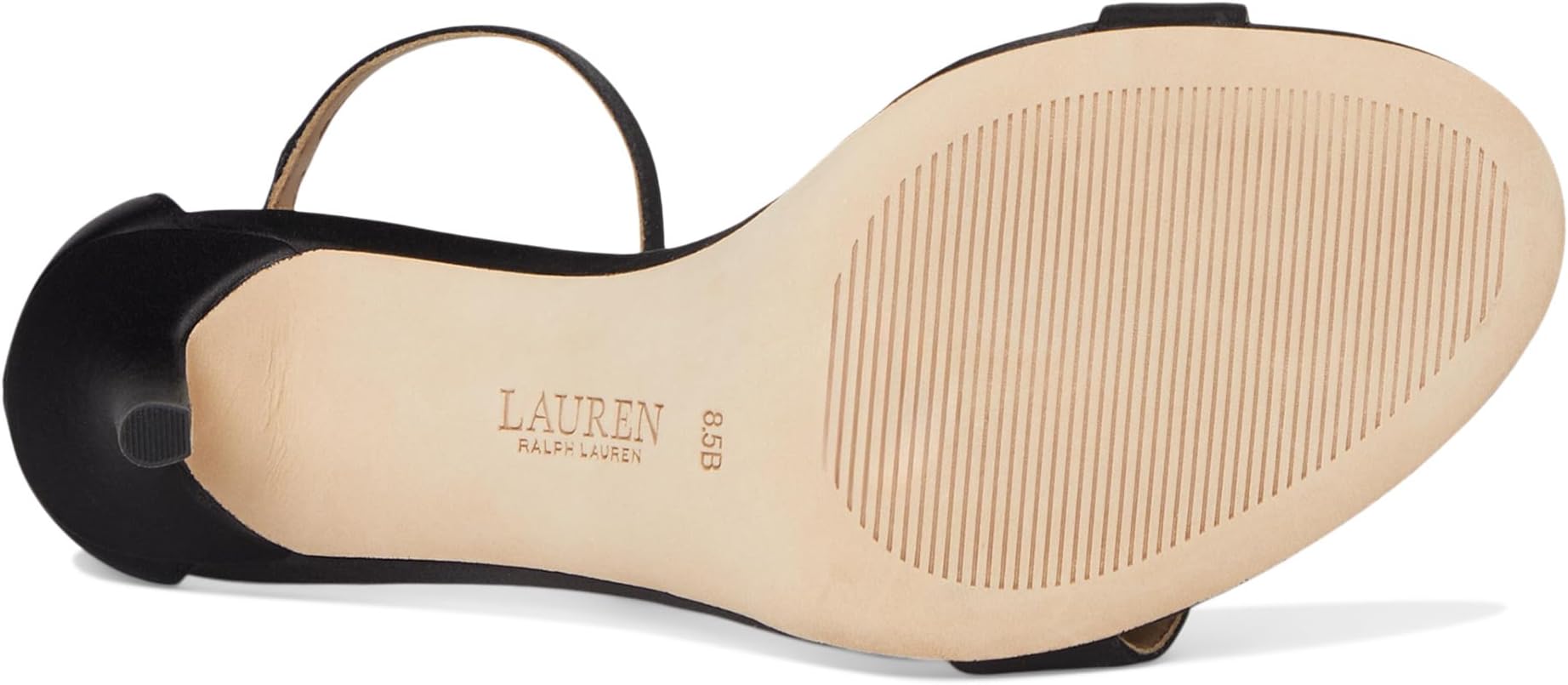 Туфли Lauren Ralph Lauren Women's Allie Pave-Buckle Satin Sandals, Black — фото 3