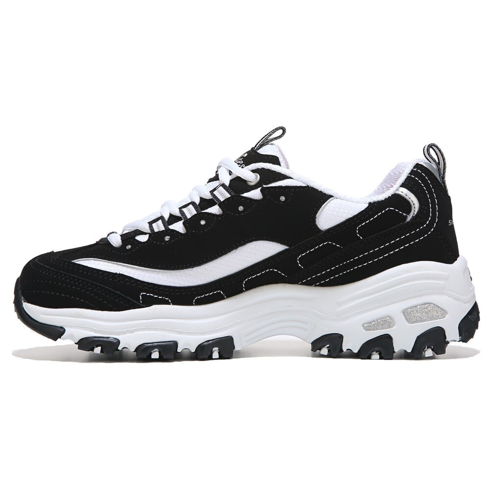 Женские кроссовки D'Lites среднего/широкого размера Skechers, черный — фото 4