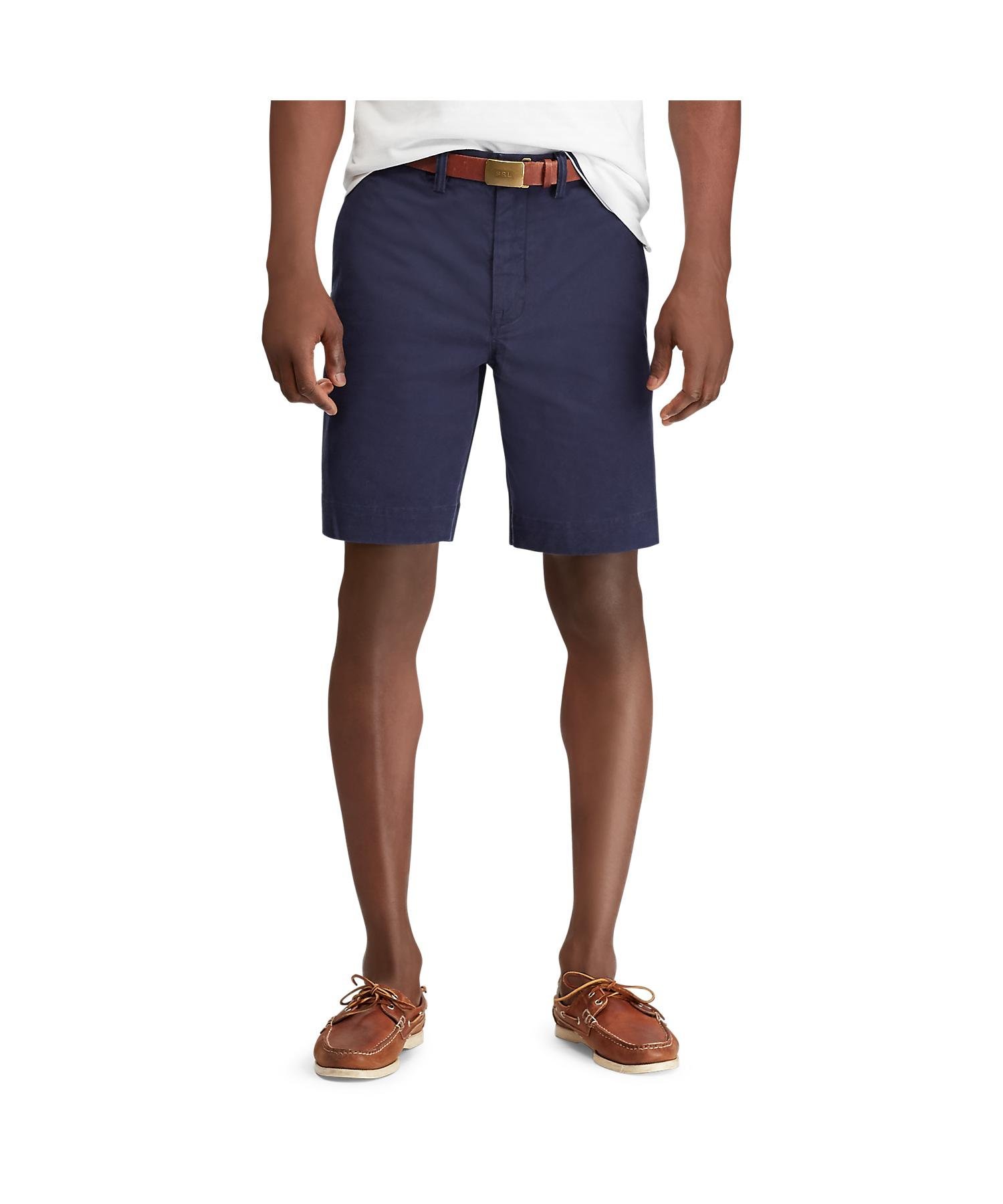 Эластичные шорты классического кроя Polo Ralph Lauren, 410 Navy — фото 4