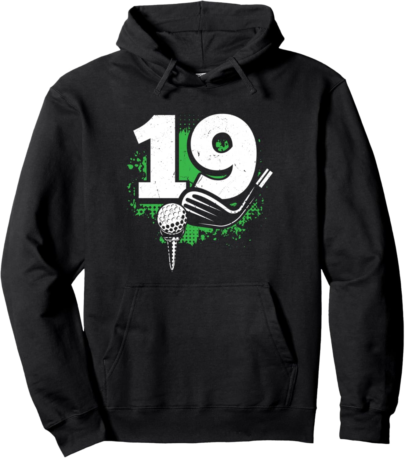 

Худи с надписью «19-летний мальчик, играющий в гольф» 19 Year Old Birthday Apparel Golf Boy B-Day, черный