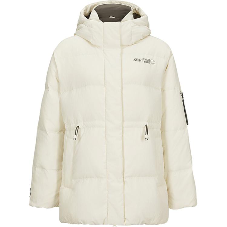 

Skechers Женский пуховик жемчужно-бежевый, Pearl Beige White