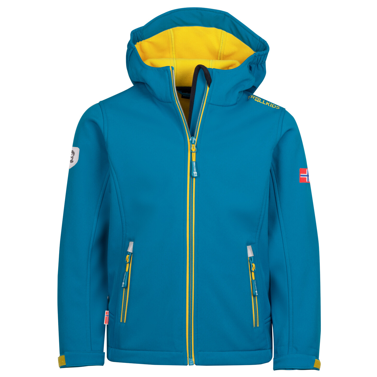 

Куртка из софтшелла Trollkids Kid's Trollfjord, цвет Atlantic Blue/Ginger