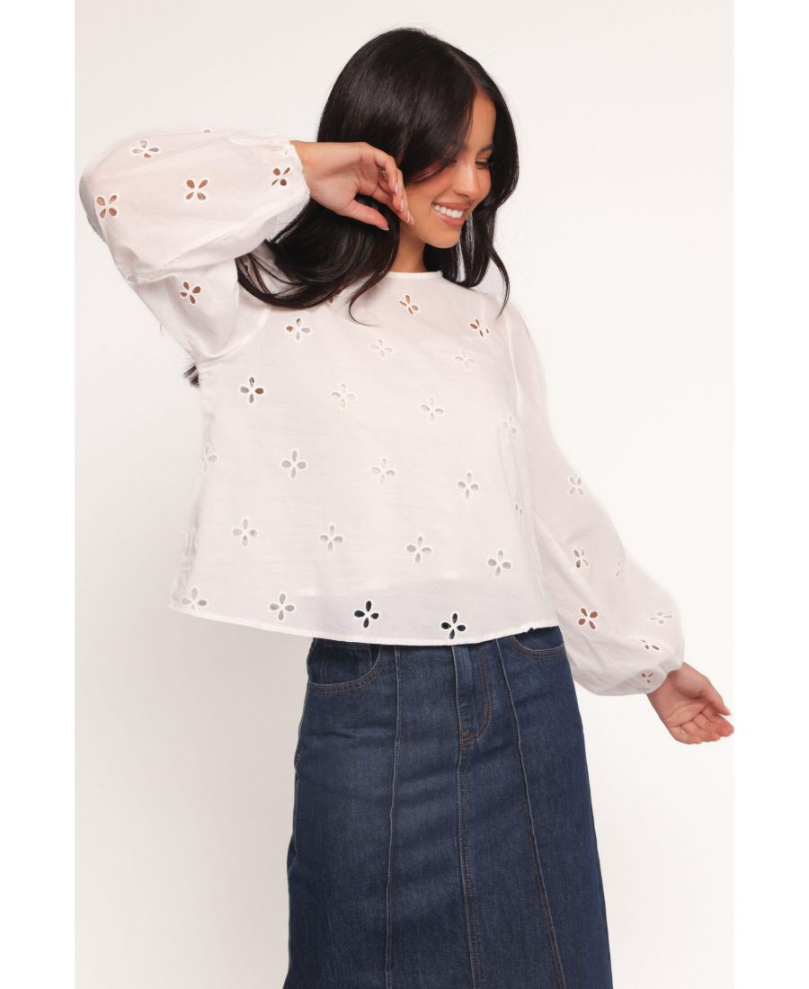 

Женская блузка Aggie Petal and Pup, White