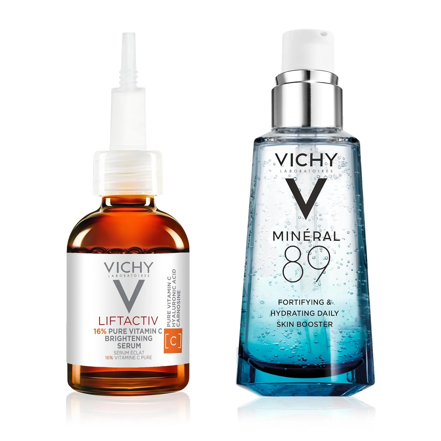 Набор Vichy — Mineral 89 Booster, сыворотка для лица с чистой гиалуроновой и полиглутаминовой кислотой для восстановления барьера кожи