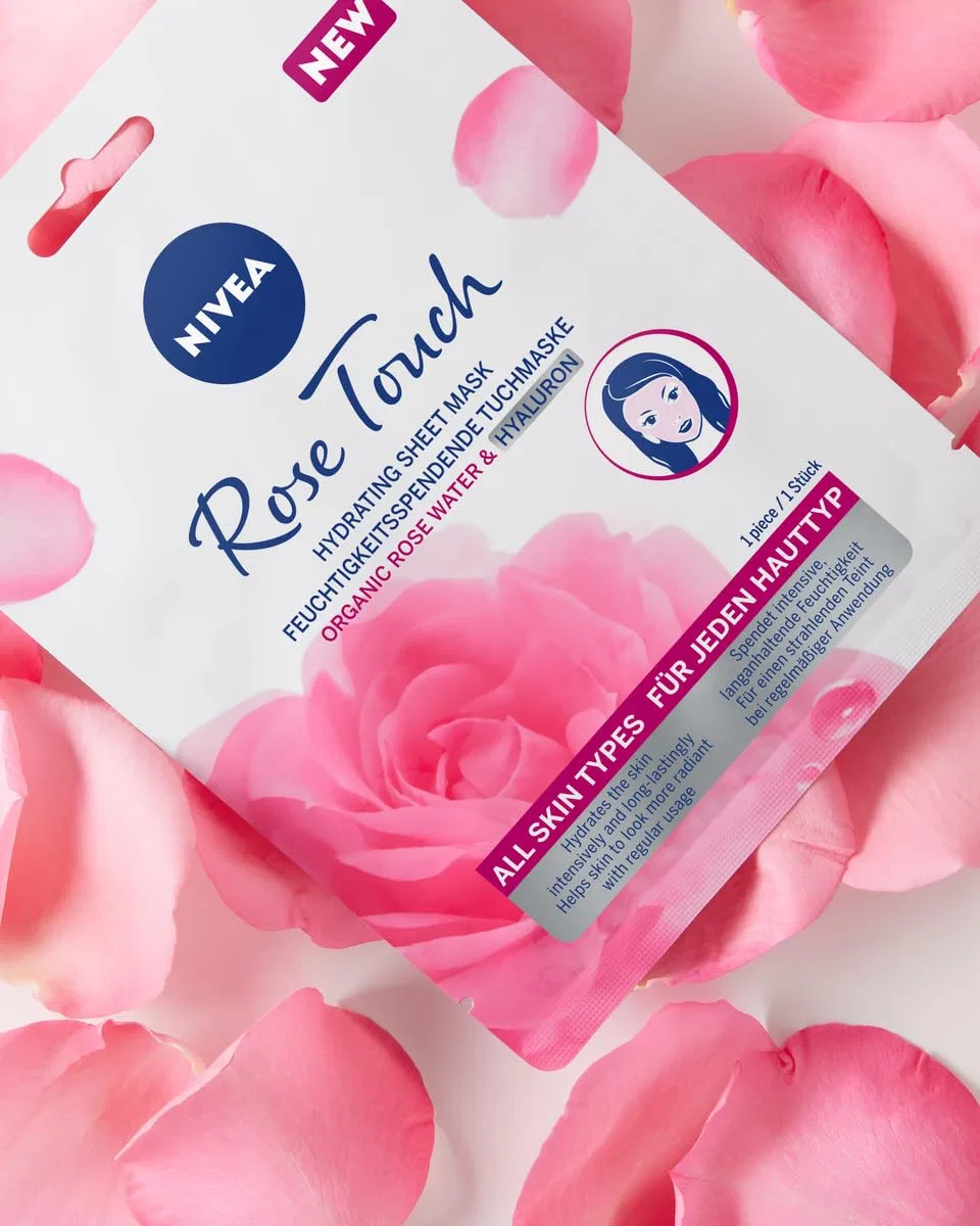 Увлажняющая тканевая маска «Rose Touch» от NIVEA (5 шт.) Nivea