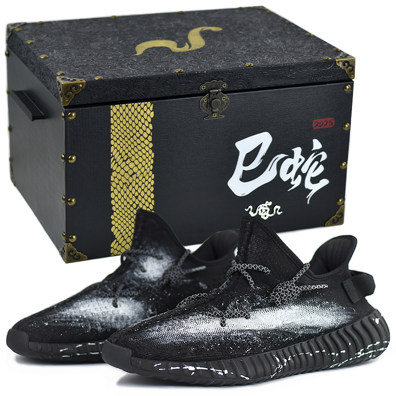 

Adidas Originals Yeezy Boost 350 V2 Low Top повседневные кроссовки унисекс черно-белые Black Hole Galaxy Spray с подарочной коробкой 3, цвет Black Hole Galaxy Spray-Gift Box 3