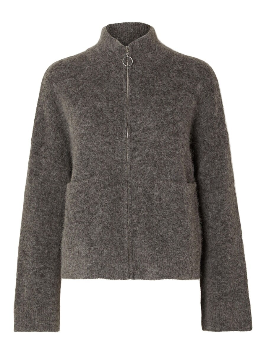 

Кардиган SELECTED FEMME Knit Cardigan SLFSIA RAS, цвет Grey/mottled grey