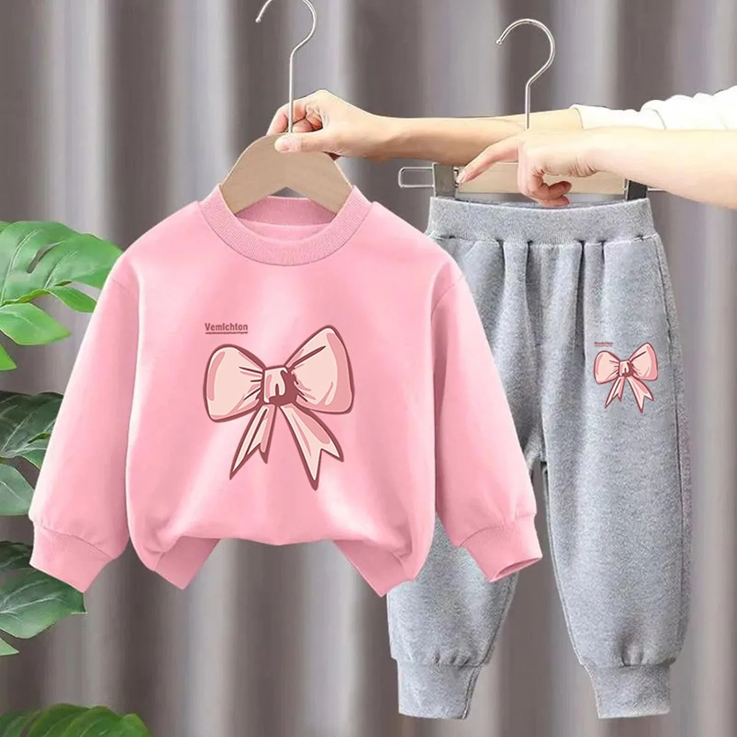 Детский спортивный костюм 2 предмета, Generic, J-752 Pink Boy Girl — фото 2