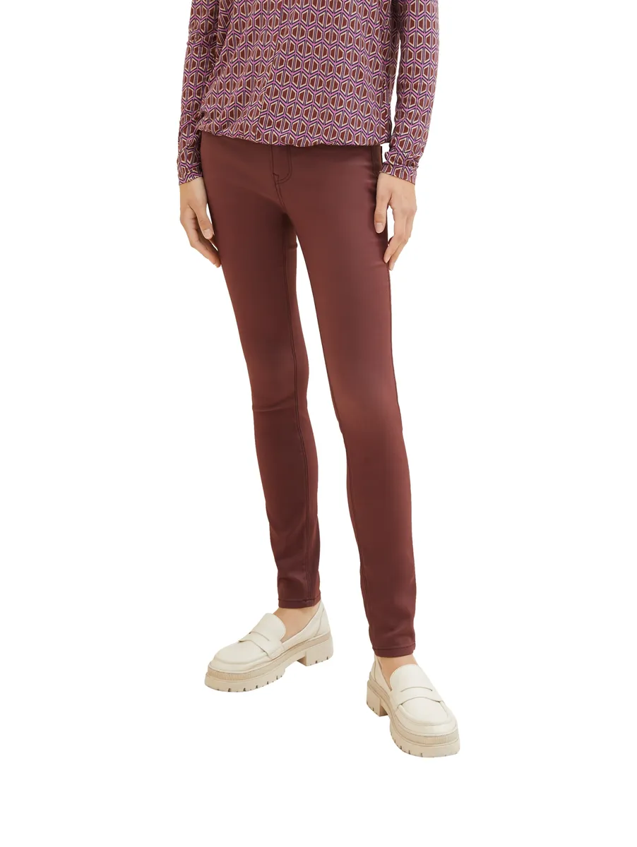 

Джинсы скинни TOM TAILOR, 5 карманов, цвет Raisin