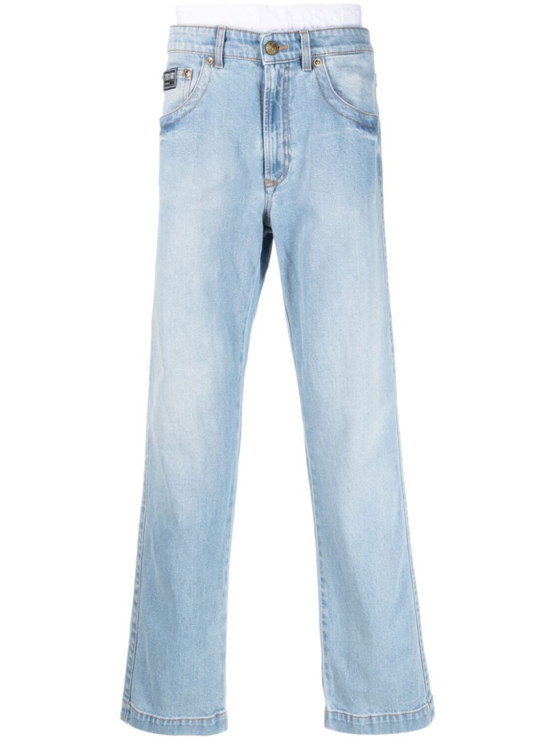 

Versace Jeans Couture широкие джинсы с заниженной талией, синий