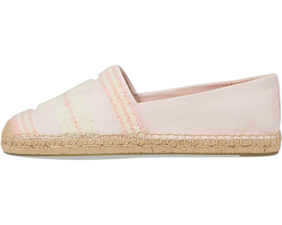 Туфли на плоской подошве Tory Burch Double T Espadrille, цвет Pink Tulle — фото 4