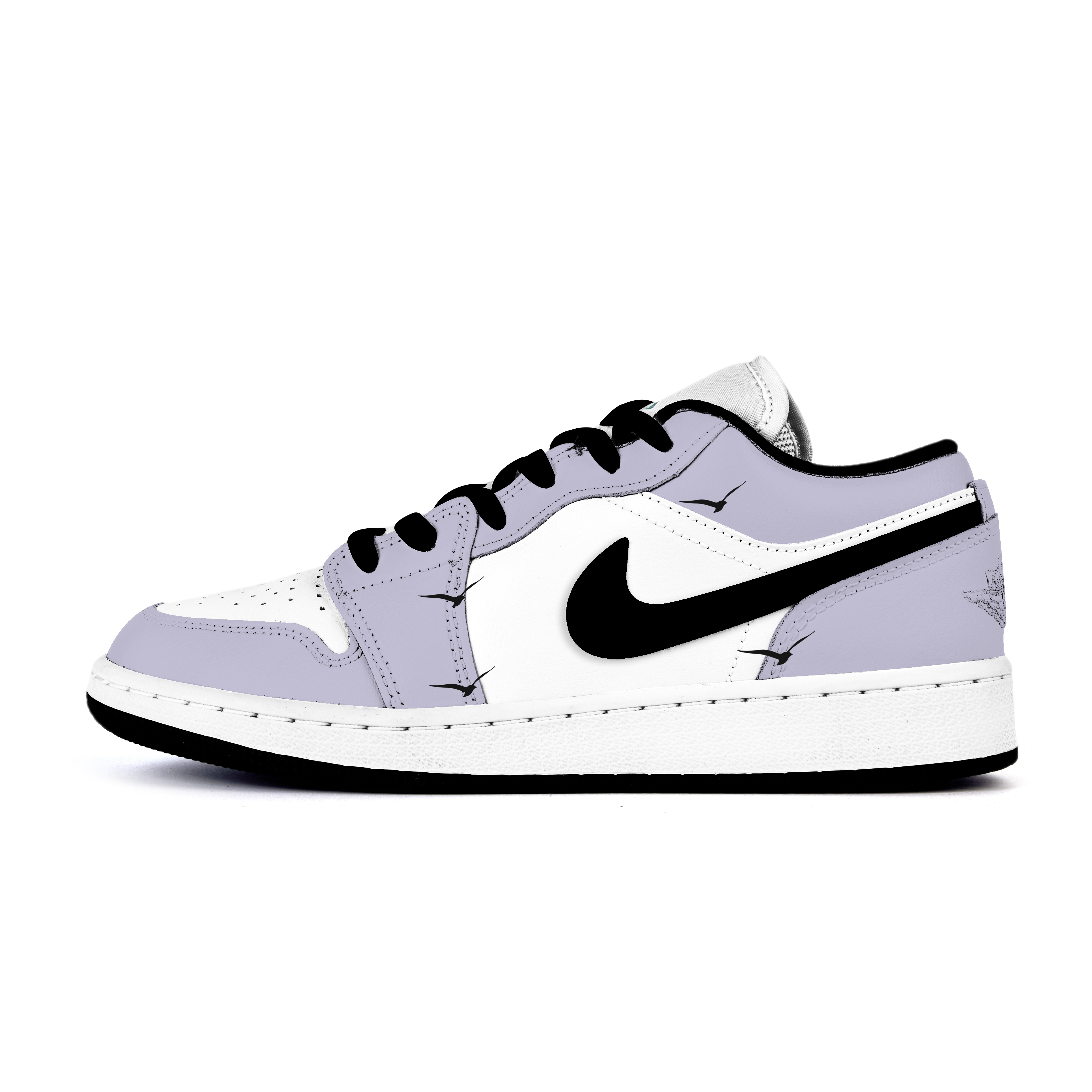 

Баскетбольные кроссовки Air 1 LOW с противоскользящим износостойким верхом для детей и подростков Jordan, лаванда