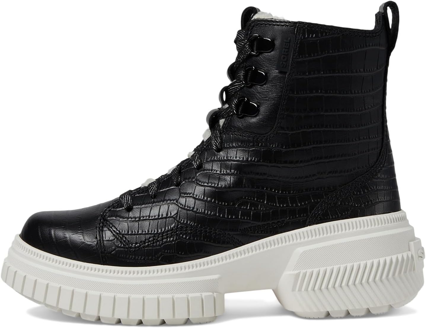 Ботинки женские SOREL ONA AVE Boot Lace Lux водонепроницаемые из искусственного материала, черный — фото 4