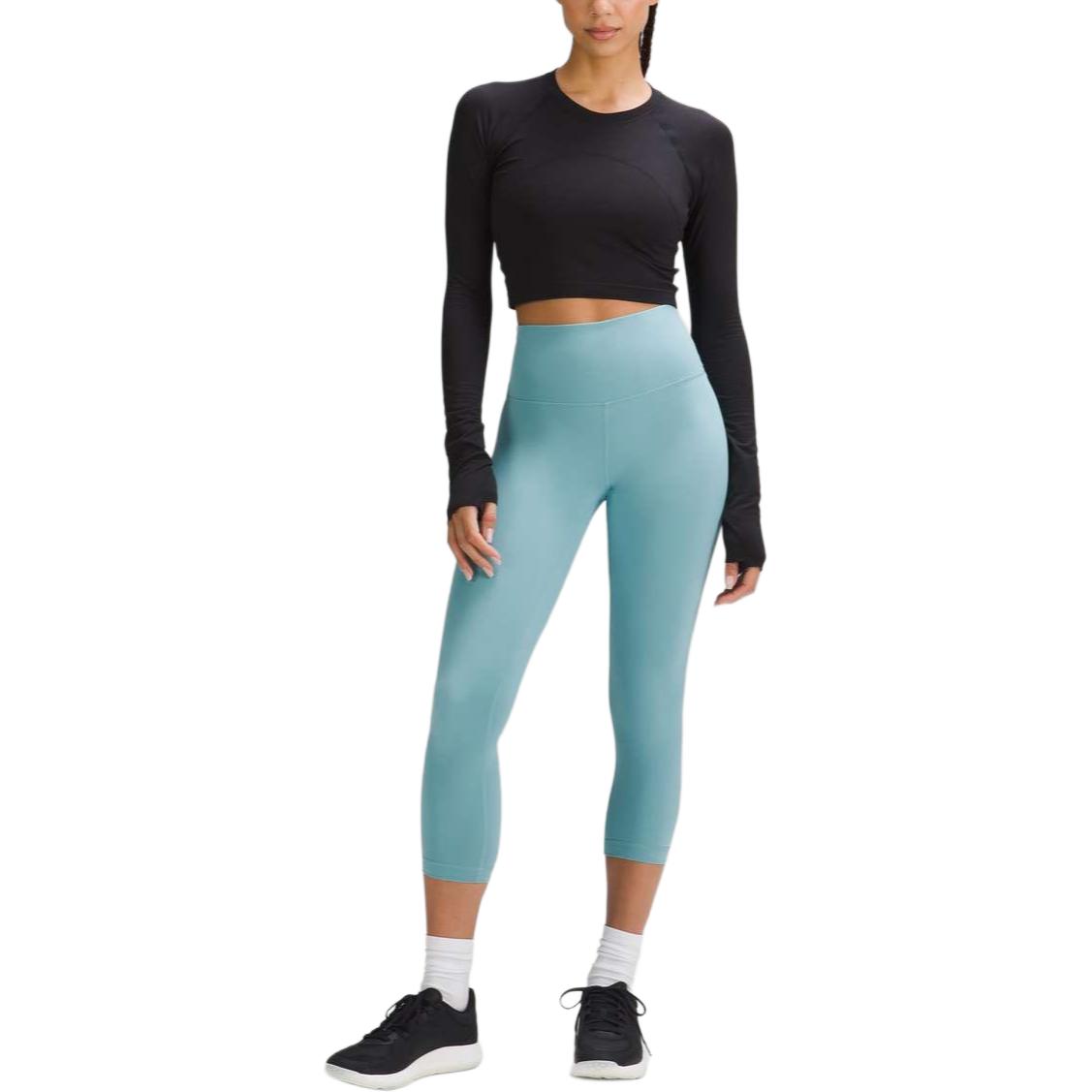 

Женские штаны для йоги Wunder Train Lululemon, washed синий/wble