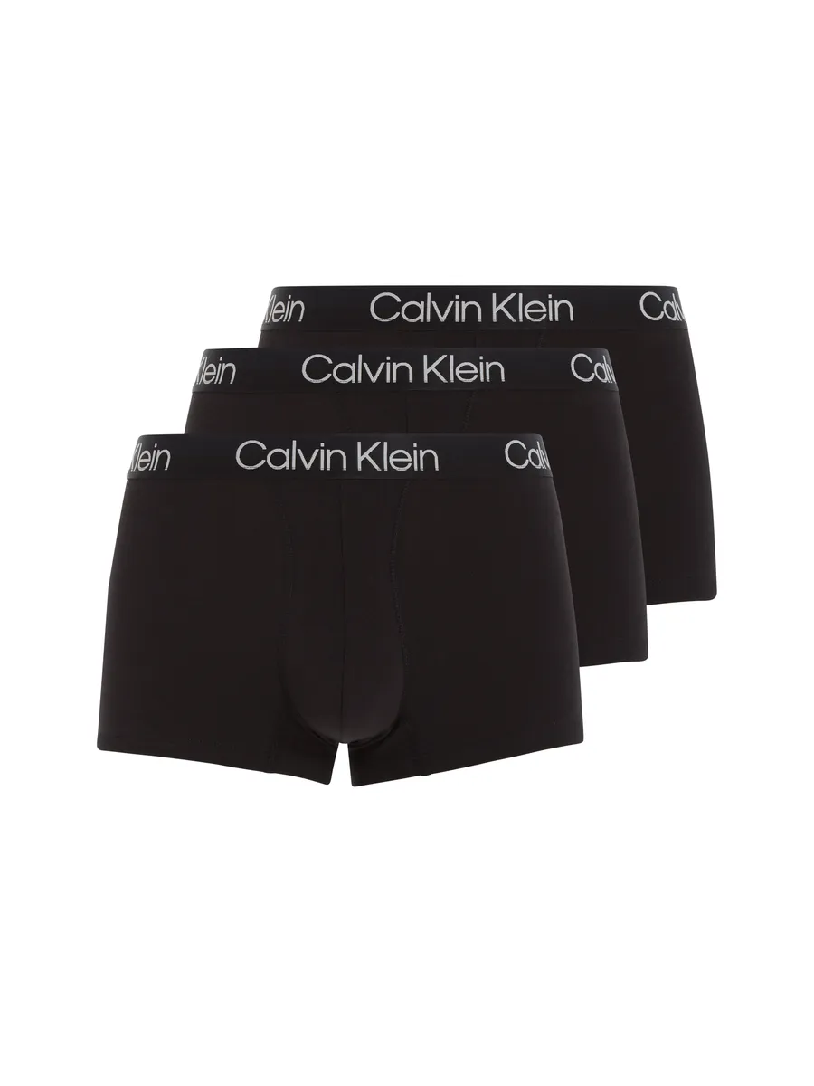 

Calvin Klein Underwear Trunk (3 шт. в упаковке), с логотипом бренда на поясе, черный