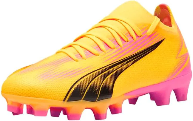 Футбольные бутсы PUMA Men's Ultra Match Firm для искусственного поля, оранжевый — фото 2