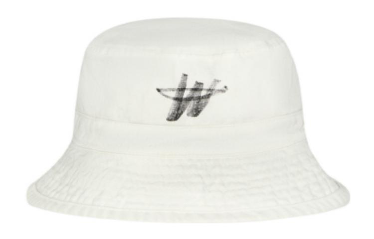 

WE11DONE Белая ведро-шляпа для мужчин, White