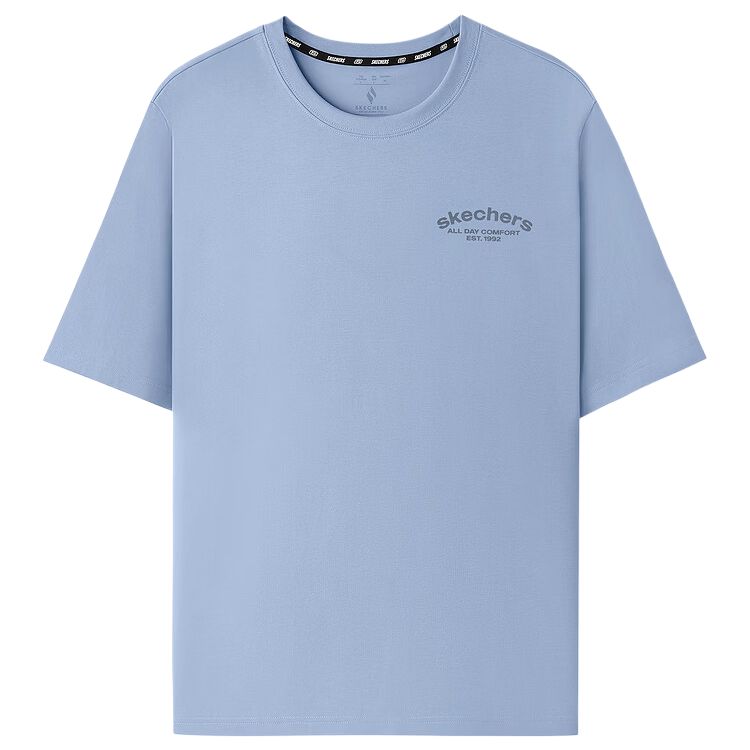 

Skechers Футболка Unisex Stone Mill Blue/053K Crew Neck Moderate