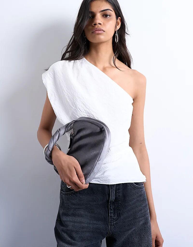 

Бархатная сумка Topshop Gail с поворотной ручкой, цвет: сланцево-серый