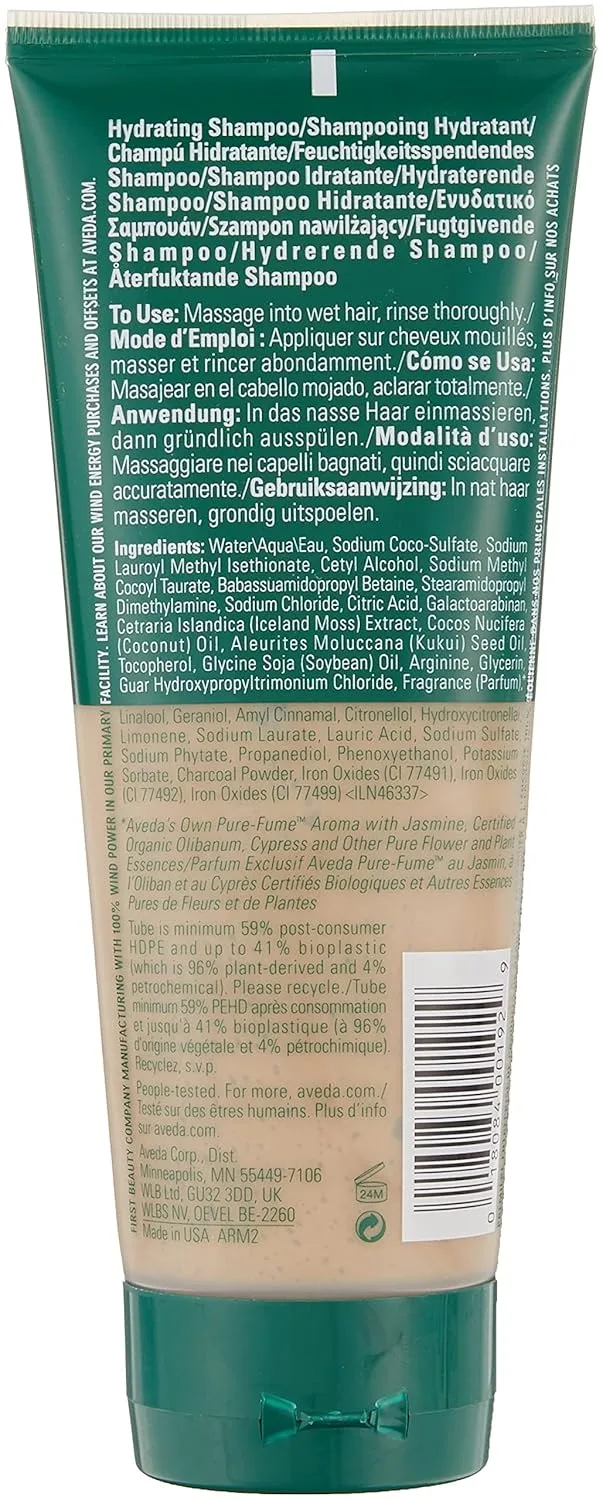 Шампунь Aveda Sap Moss Weightless Hydration для нормальных и сухих волос, невесомое увлажнение, без силиконов, аромат жасмина, олибанума и кипариса, 94% натуральных ингредиентов, 200 мл — фото 2