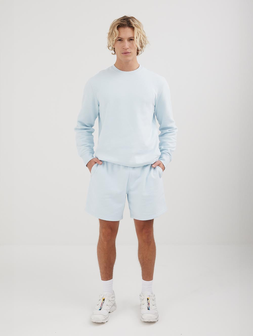 

Мужские шорты из эко-флиса Sheffield Bench., цвет ice blue
