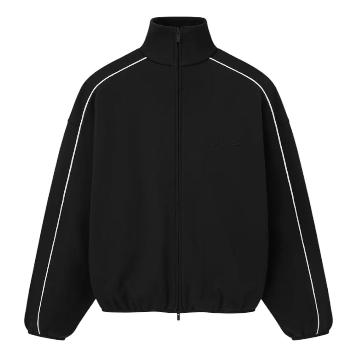 

Спортивная куртка Fear of God Essentials Modern Track Jacket With Caping 'Jet Black White Cloud'