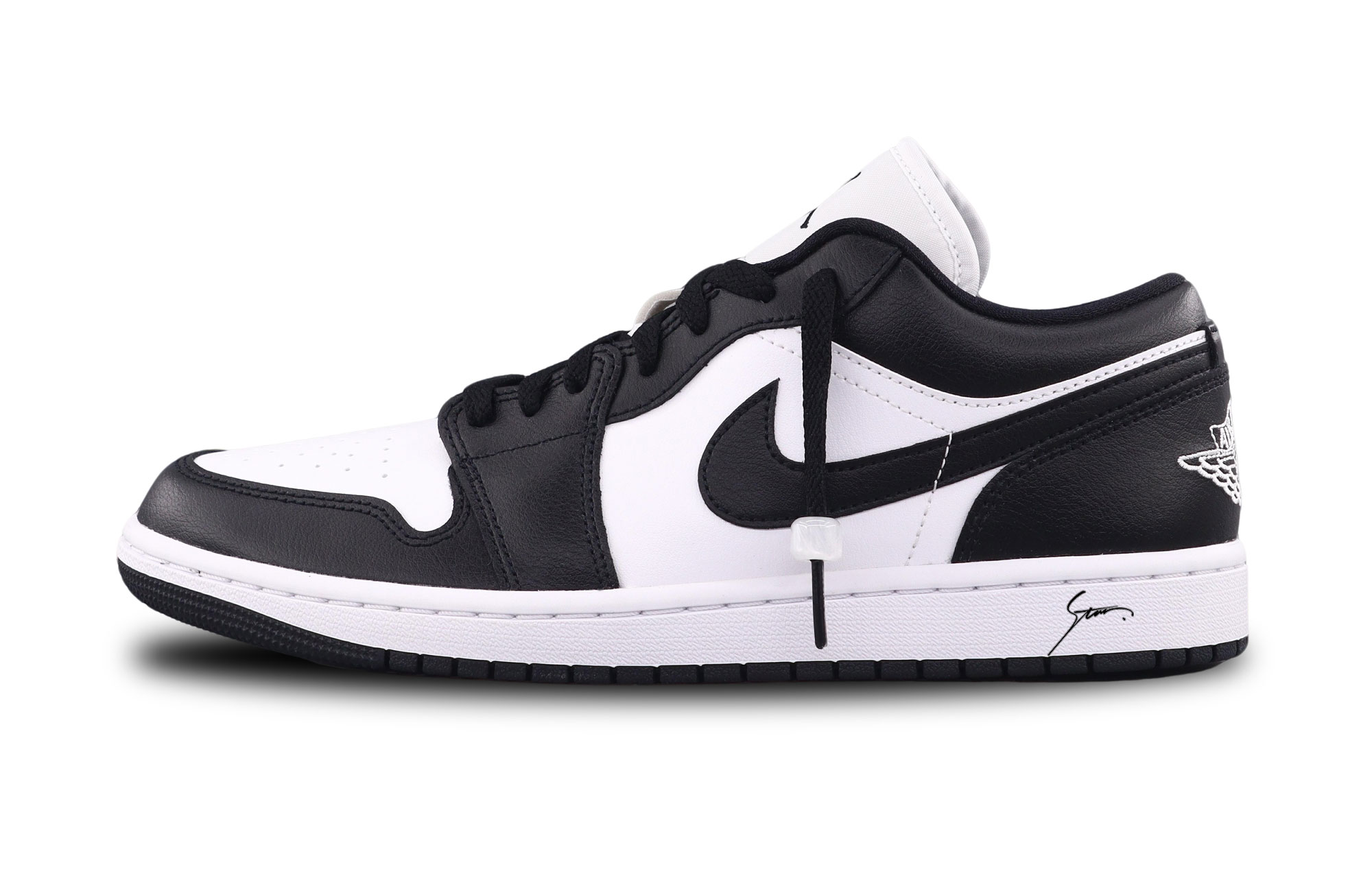 

Air 1 Panda AJ низкие кроссовки Vintage баскетбольные мужские Black White Jordan, Panda AJ