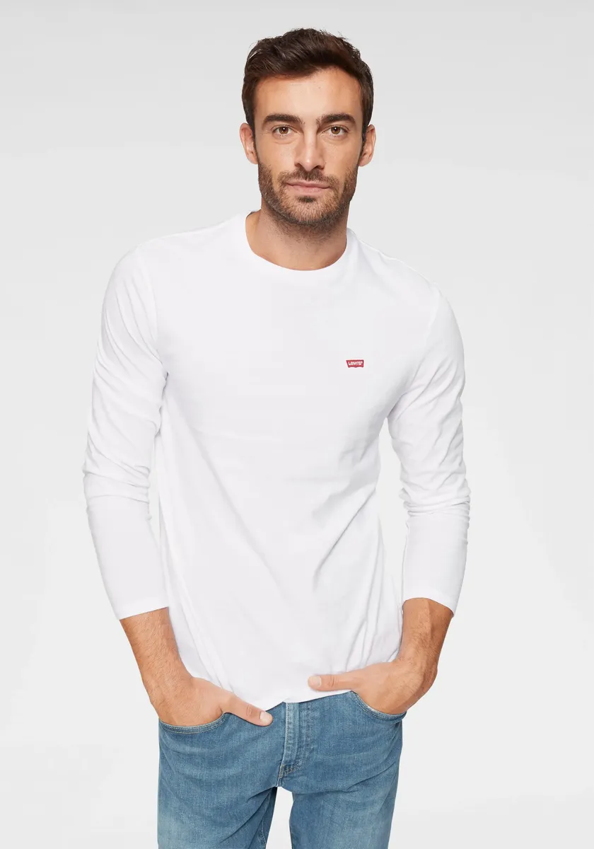 

Рубашка Levi's с длинными рукавами и логотипом, белый