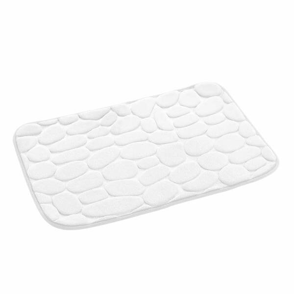 

Коврик для ванной Dynamic24 Stone, 50x1x80 см, белый