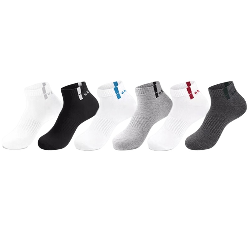 

Носки Unisex WARRIOR, 6 pack = белый серый *1+белый синий *1+белый красный *1+черный *1+темно-серый *1+светло-серый *1