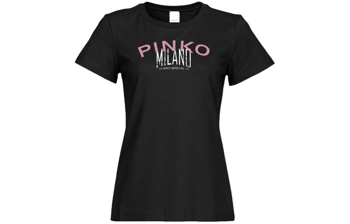 

Футболка с принтом Cities от PINKO, черная