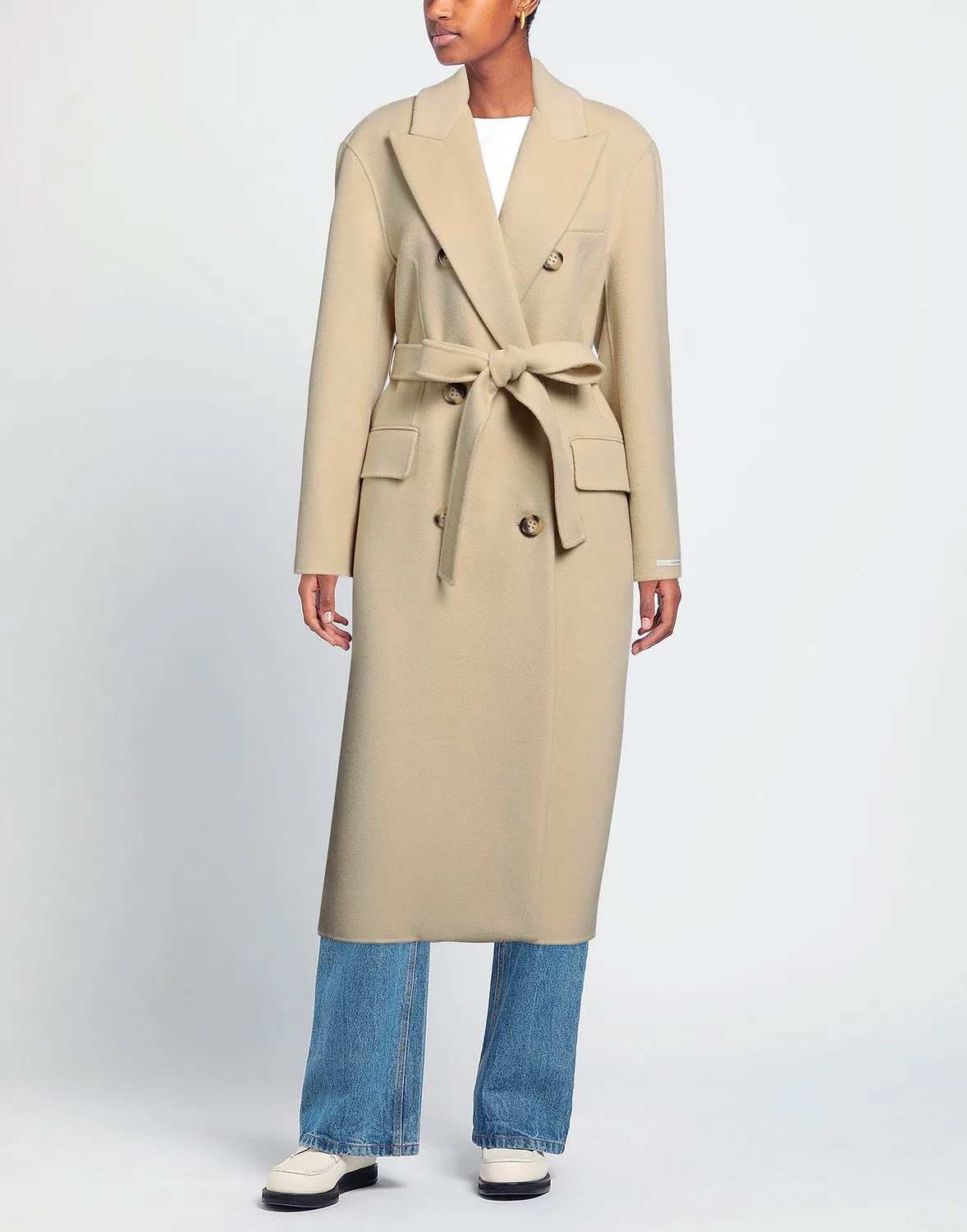 Пальто бежевое SPORTMAX — фото 2