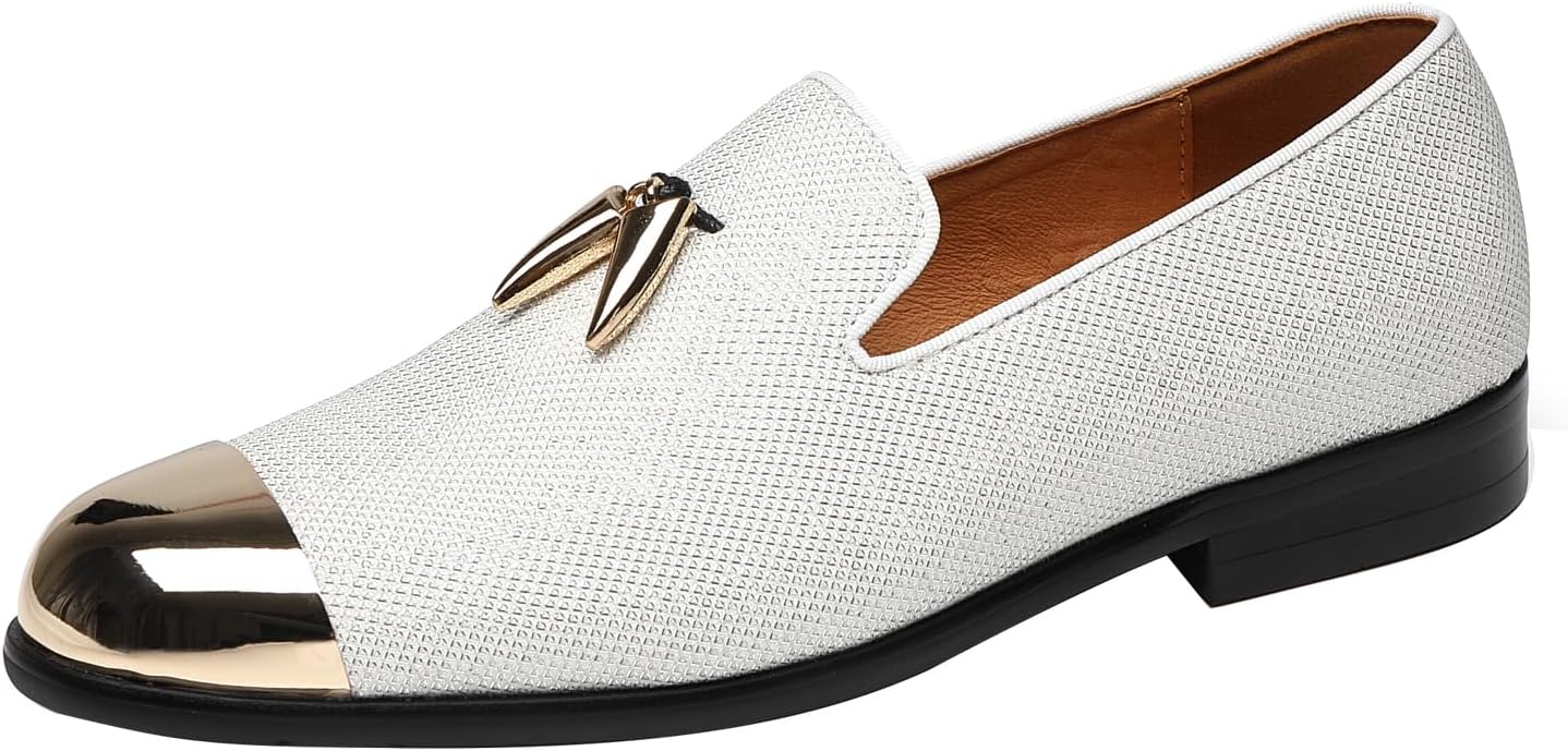 

Мужские лоферы ELANROMAN из кожи с золотой кисточкой и носком, пряжка, вечерние, свадебные и выпускные туфли