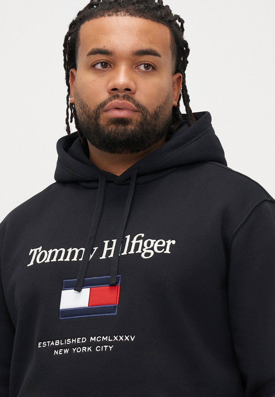 Толстовка Tommy Hilfiger EMBRO FLAG HOODIE, Black — фото 4