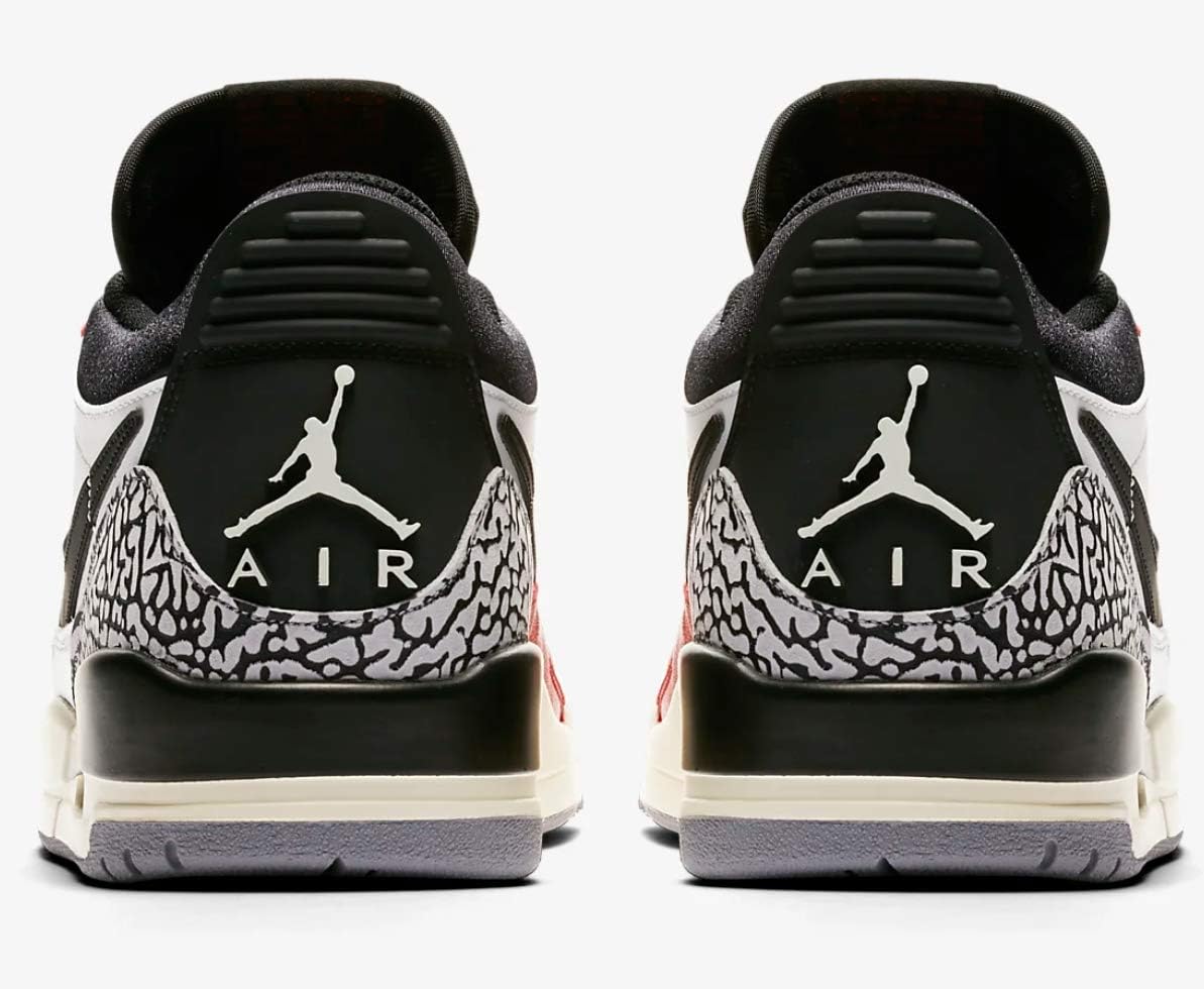Мужские кроссовки Jordan Air Legacy 312 Low Nike, черный/красный/серый/темно-красный — фото 3