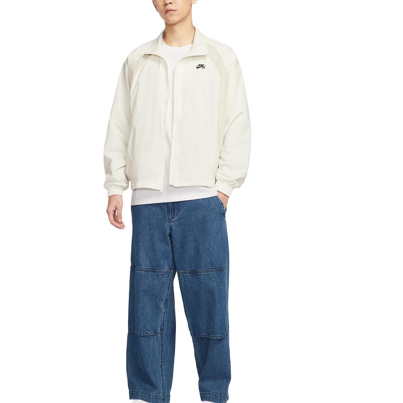 Nike Куртка мужская парусная белая светло-бежевая черная, Sail White/Light Bone/Black — фото 3