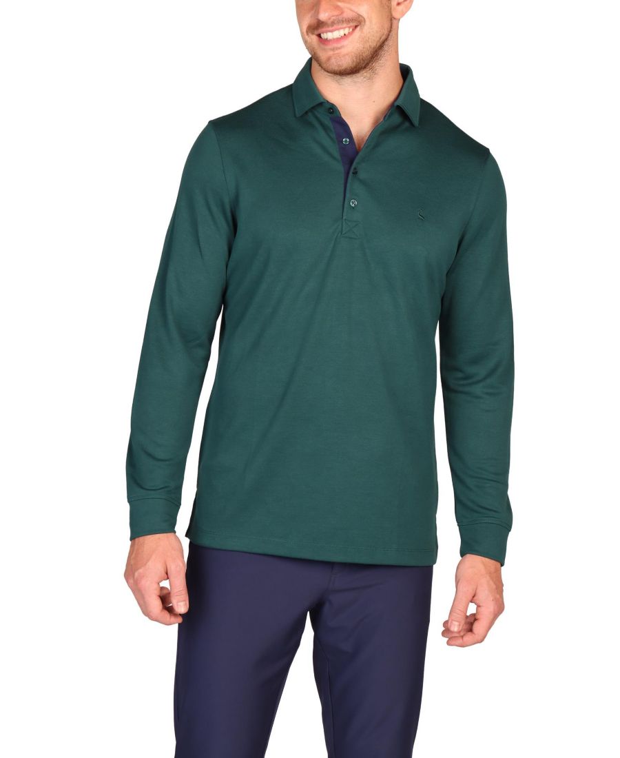 

Мужская рубашка поло с длинным рукавом In Motion Tailorbyrd, Hunter green