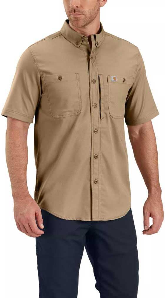 

Carhartt мужская 102537 Rugged Professional серия короткий рукав рубашка, Dark Khaki