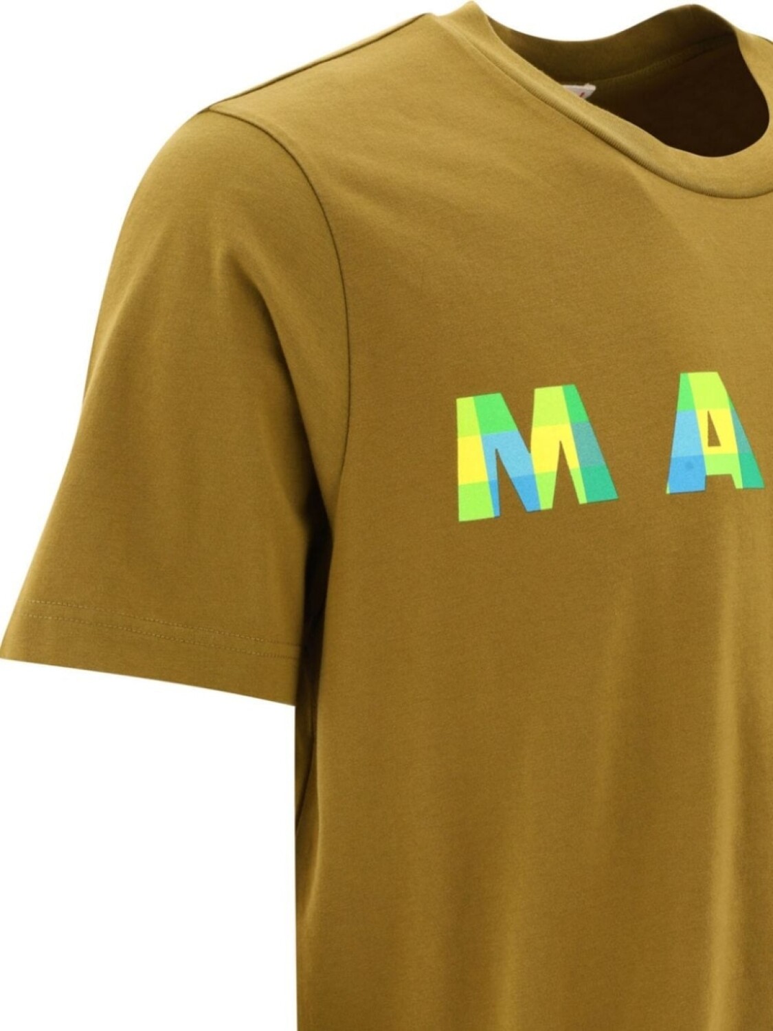 Marni футболка из хлопка с логотипом, коричневый — фото 3