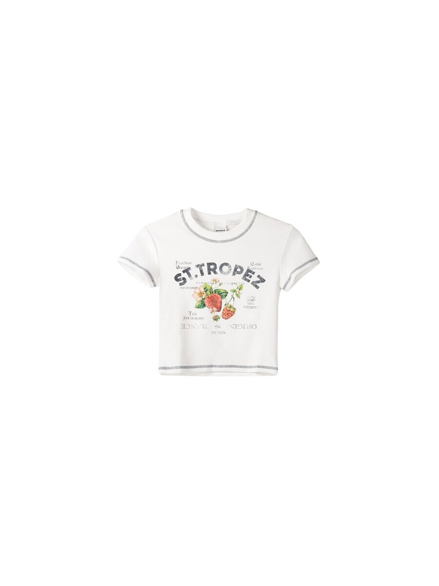 

Футболка Bershka, белый