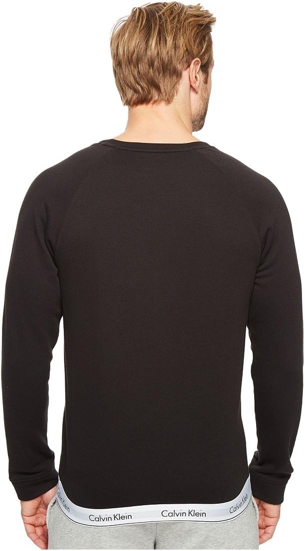 Современные мужские толстовки Calvin Klein из хлопка и эластичного хлопка, Black — фото 3