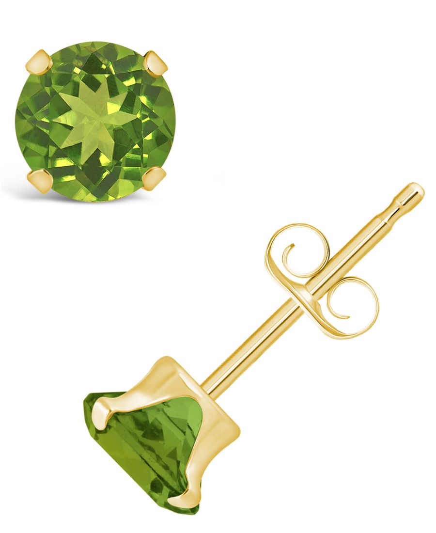 

Серьги-гвоздики с драгоценными камнями из желтого золота 10 карат Macy's, Peridot