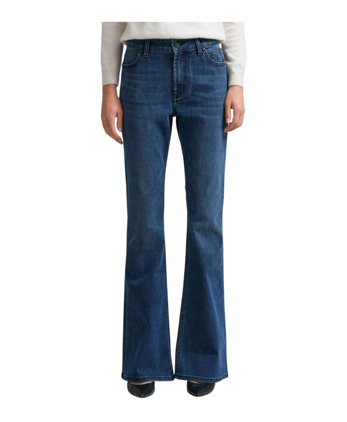 

Дженнифер - брюки с пятью карманами, расклешенного кроя. Jeckerson, синий