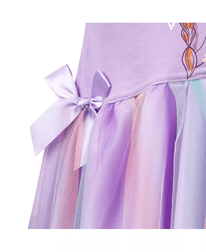 Платье для девочек Disney Princess Anna, фиолетовое, для малышей/ребенка Frozen, фиолетовый — фото 4