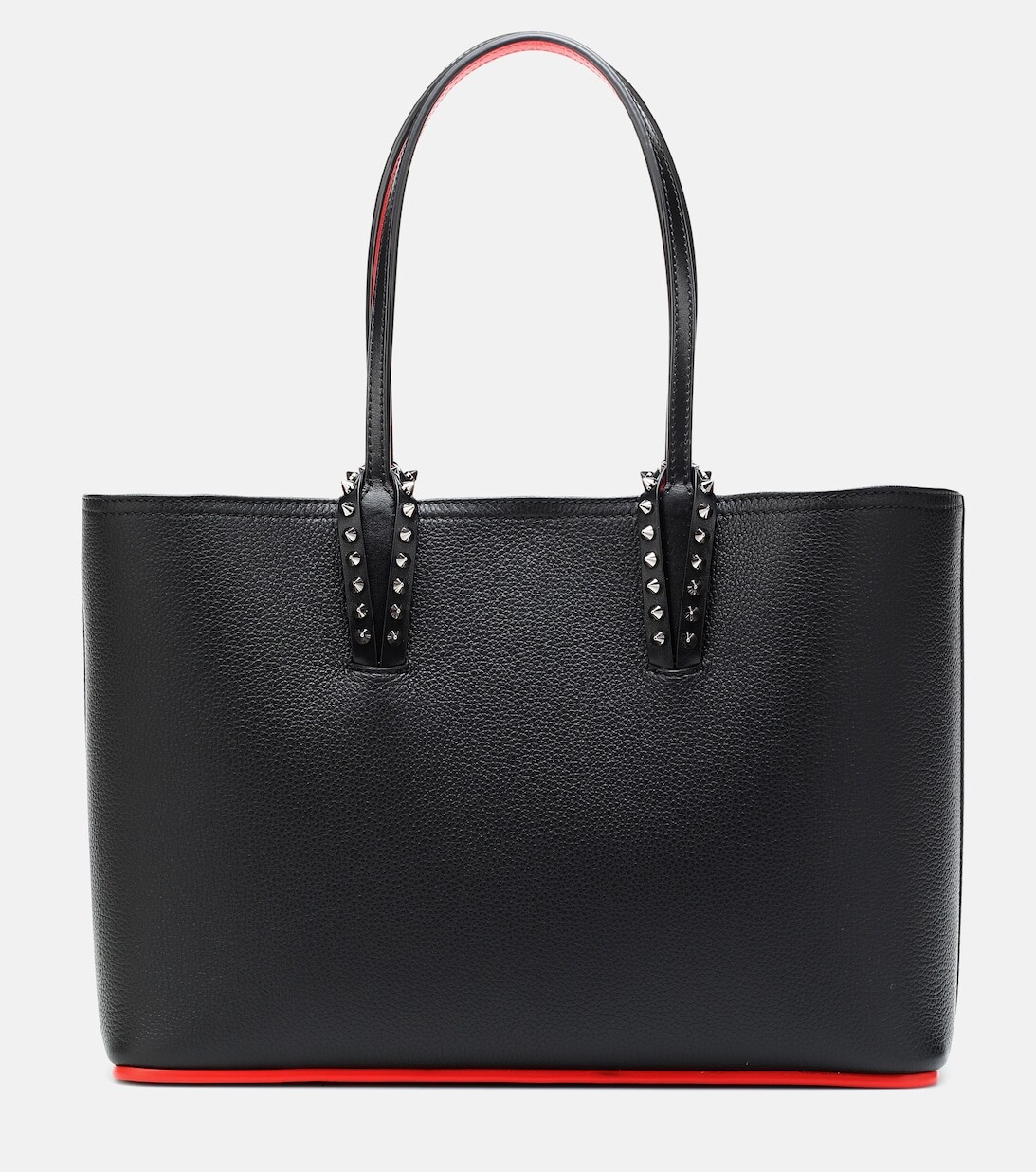 

Маленькая кожаная сумка-тоут Cabata Christian Louboutin, черный
