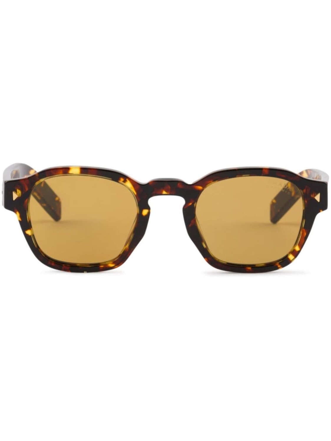 

Prada Eyewear солнцезащитные очки в квадратной оправе с логотипом, коричневый